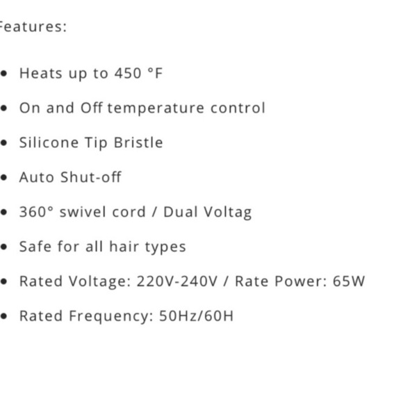 She by Beyond the Beauty Ceramic Straightening Brush - Black and Pink - Picture 4 of 4